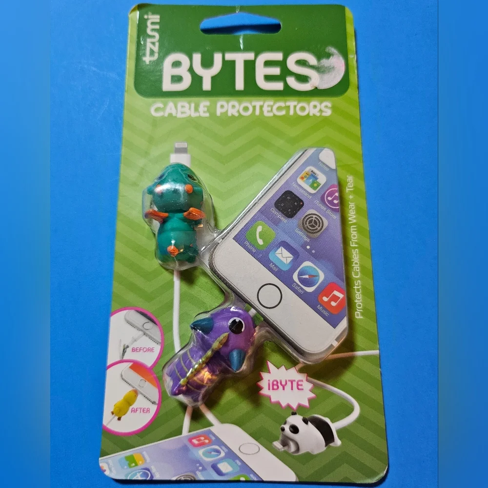Tzumi Bytes Cable Protectors 2-pack - DRAGONS